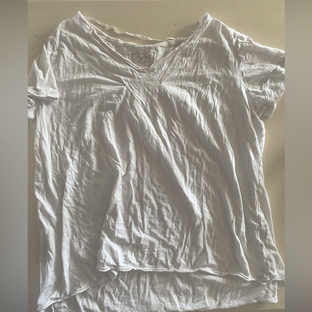 Brand: Cotton Bleu (boutique) top. Size: Large. Color: White